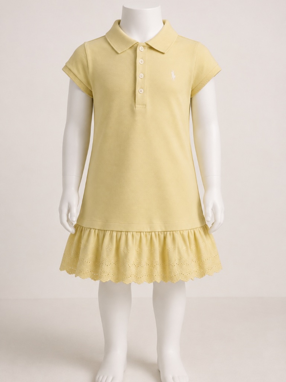 Girls Lemon Polo Dress